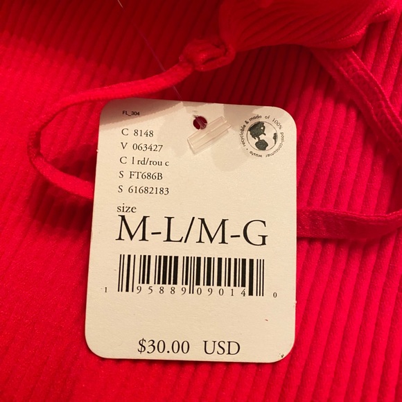 Hot Pink Ribbed Tank Top - Picture 4 of 4